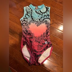 Higo size child intermediate gymnastics leotard